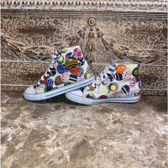 Coach Cardinal High Top Graffiti Sneakers - Picture 3 of 8